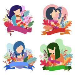 Illustration Vector Graphic of Mothers Day