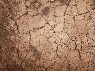 The ground has cracks in the top view for the background
