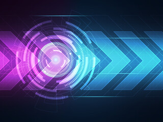 Obraz premium abstract technology hi tech data transfer communication background