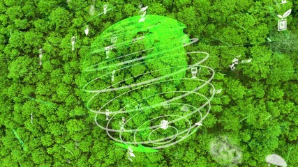 Future environmental conservation and sustainable ESG modernization development by using technology...