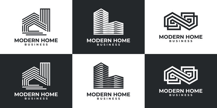 abstract logo real estate logo inspiration