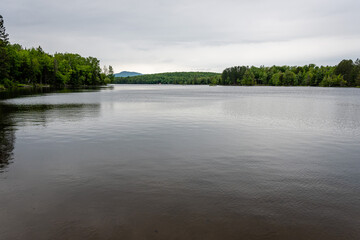 lake in Adirondack mountains, New York state, USA