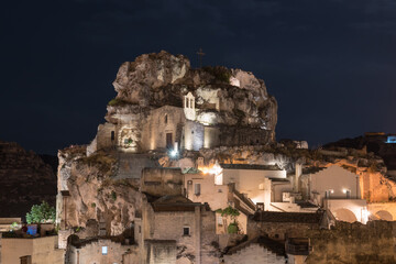 Matera Basilicata streets panorama