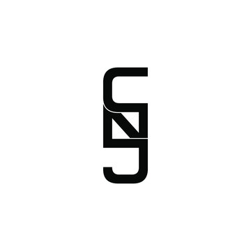 cnj letter original monogram logo design
