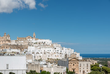 Fototapeta premium Ostuni Puglia streets buildings