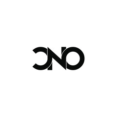 cno letter original monogram logo design