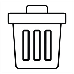 recycle bin line icon modern illustration