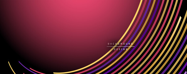 Abstract colorful lines vector background. Internet, big data and technology connections concept, abstract template