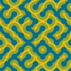 Abstract Geometric Pattern generative computational art illustration