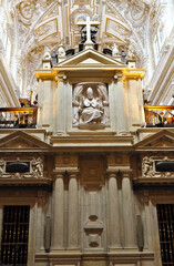 Cordoba, Spain-June 2019: Grand Mesquita Interiors and Architecture in Cordoba