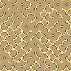 Abstract Geometric Pattern generative computational art illustration