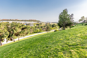 Madrid Enrique Tierno Galvan park, where the planetarium is located
