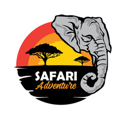 Wild Life logo with Elephant for the icon