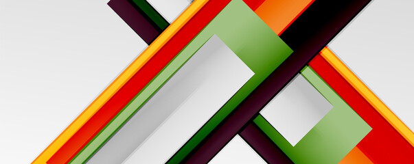 Color abstract lines trendy geometric background for business or technology presentation, internet poster or web brochure cover, wallpaper