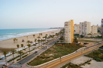 Fototapeta premium Incredible views from an apartment in the mediterranean coast of Spain.