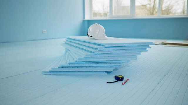 insulation and laying laminate indoors during renovation and construction of premises