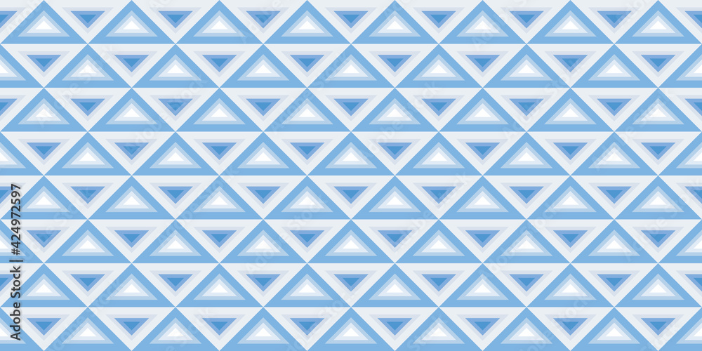 Aufkleber Triangles seamless geometric repeat pattern background