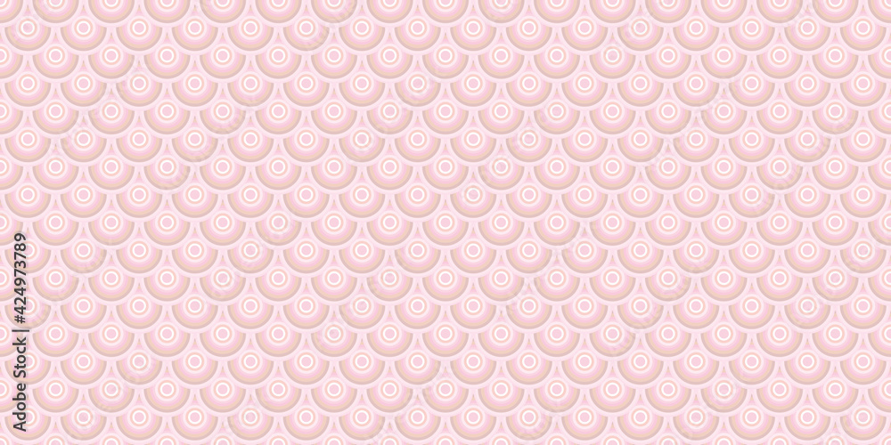 Poster Fish scale abstract geometric vector pattern background