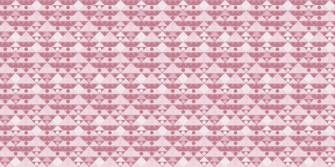 Triangles, dots seamless geometric repeat pattern background