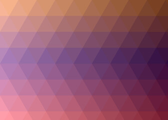 Fototapeta premium Abstract color Low-Polygones Generative Art background illustration