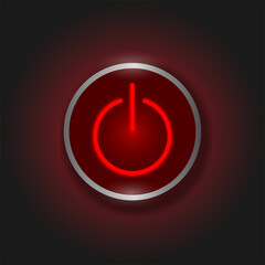 red button to turn off something