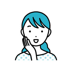 喜ぶ表情の女性