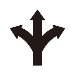 Arrow road direction icon  illustration symbol