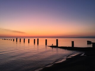 Fototapeta premium sunset on the beach