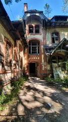 Papier Peint photo Lavable Ancien hôpital Beelitz paysage autour du sanatorium abandonné de Beelitz