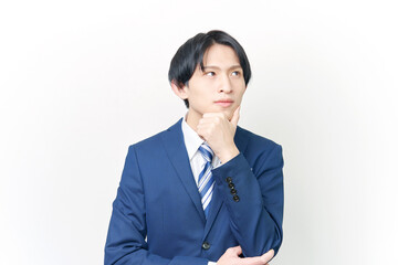 ビジネスマン　考える