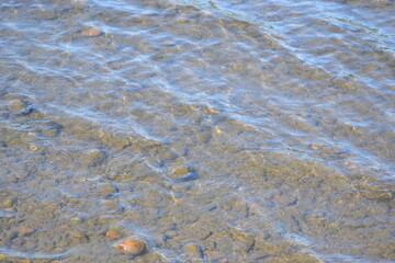 water and sand