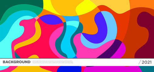 Vector colorful liquid abstract background pattern