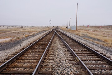Obraz premium Rail road in the State of New Mexico USA