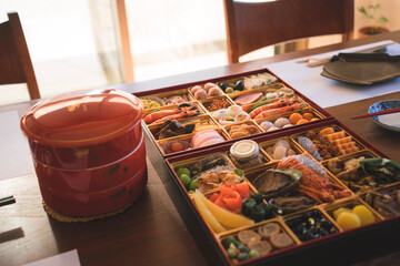 food in a restaurant