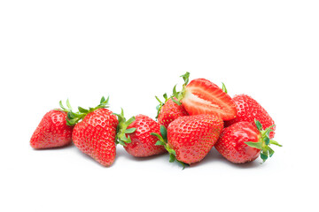 Red berry strawberry isolated on white background- Image