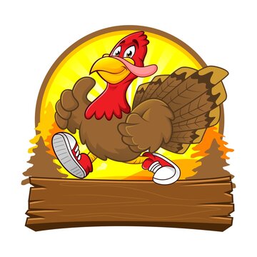 Turkey logo design side View