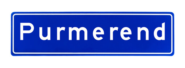 City limit sign of Purmerend, The Netherlands © venemama