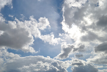 Beautiful sky and clouds, spring