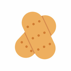 Baby cookies for toddlers. Vector icon with baby food.