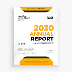 modern annual report business brochure flyer design