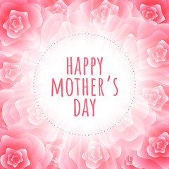 happy mothers day flower background