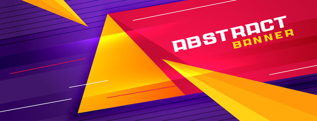 modern abstract banner in sports style