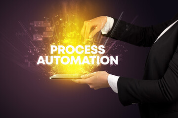 Close-up of a touchscreen with inscription