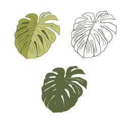 Tropical palm leaves, jungle leaf vector seamless floral pattern background.