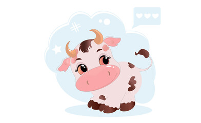 Obraz na płótnie Canvas bull art cartoon animal vector