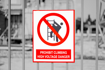 Obraz premium Danger sign