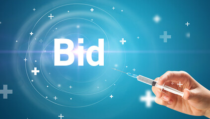 Syringe needle with virus vaccine