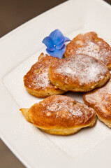 Homemade banana pies with flour