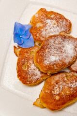 Homemade banana pies with flour