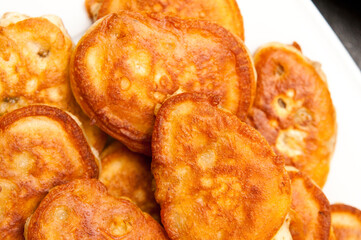 Homemade banana pies with flour